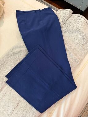 Michael Kors Collection Navy Straight-Leg Dress Trousers